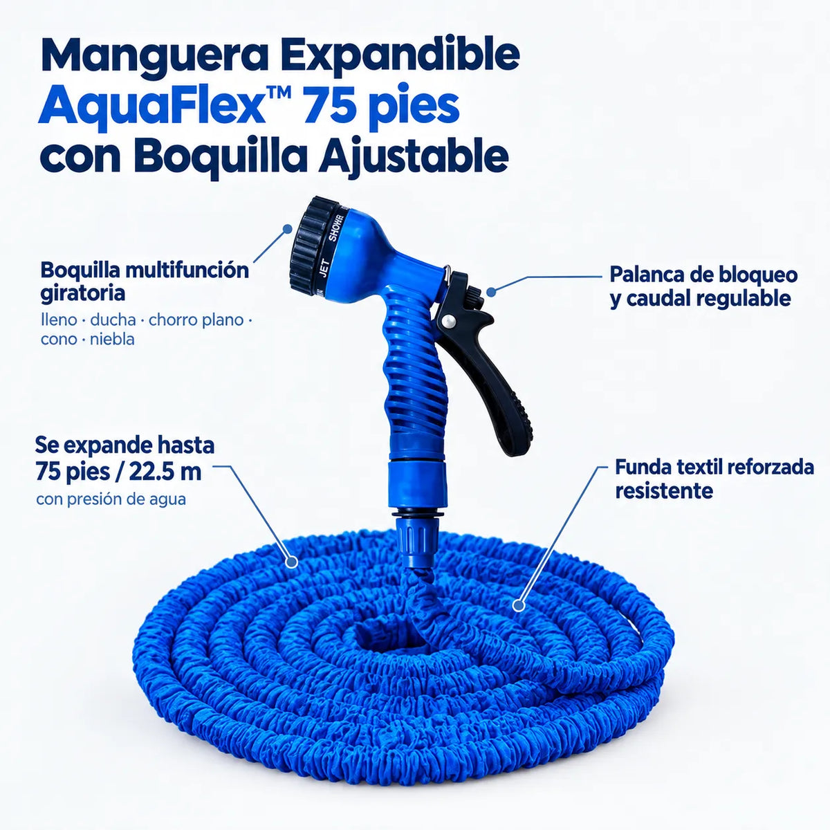 Manguera AquaFlex 75 pies