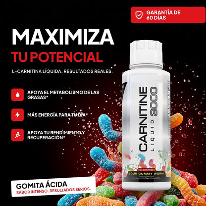 L-Carnitina líquida sabor gomita ácida