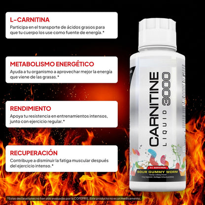 L-Carnitina líquida sabor gomita ácida