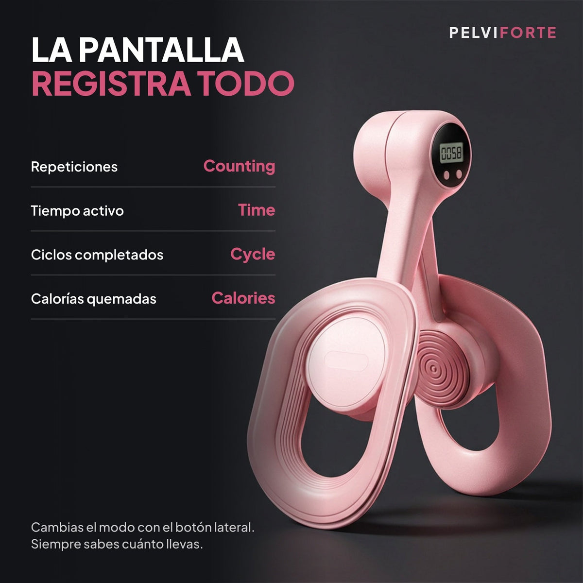 PelviForte ejercitador de suelo pélvico con contador digital