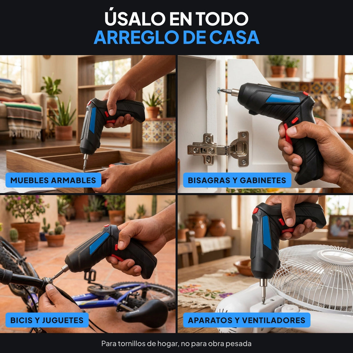 Torqa destornillador inalámbrico recargable