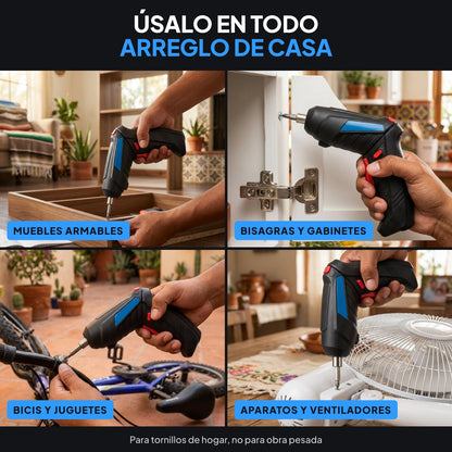 Torqa destornillador inalámbrico recargable