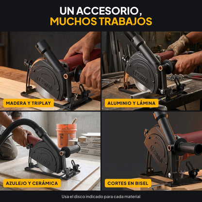Trazo 45 base de corte guiado para esmeriladora