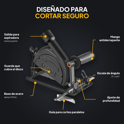 Trazo 45 base de corte guiado para esmeriladora