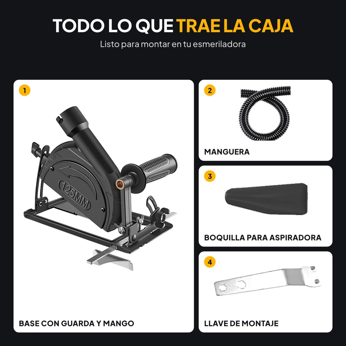 Trazo 45 base de corte guiado para esmeriladora